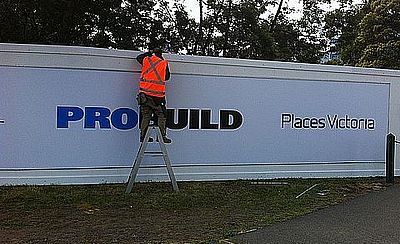 adprint and signage australia probuild docklands melbourne